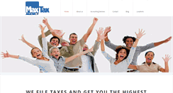 Desktop Screenshot of maxtaxagency.com
